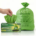 30-35 Gallon Compostable Trash Bags, Heavy Duty 1.6 Mil, 20 Count
