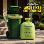 30-35 Gallon Compostable Trash Bags, Heavy Duty 1.6 Mil, 20 Count